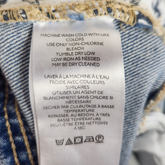 Free People Boho Equinox Denim Trouser Open Sky High Rise Super Wide Leg 27 - Picture 15 of 16